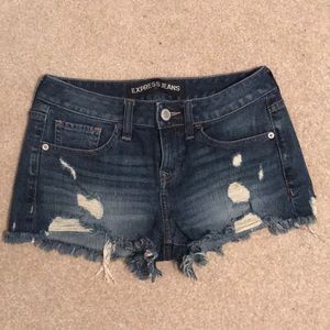 Express jean shorts